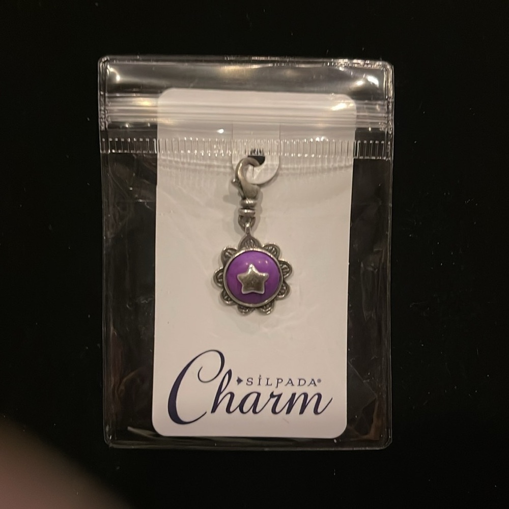 Silpada Sterling Shield of Beauty Charm C2560